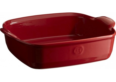Plat à four Carré 28x23 cm Rouge Grand Cru 