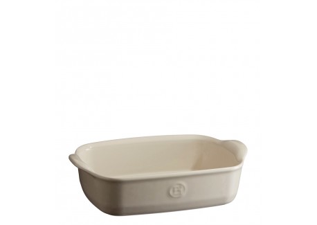 Plat à four Individuel 22x14 cm Argile Blanc Cassé