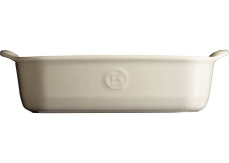 Plat à four Individuel 22x14 cm Argile Blanc Cassé