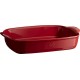 Plat à four Rectangulaire Large 42x28 cm Rouge Grand Cru