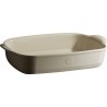 Zie dia Rechthoekige Ovenschaal Medium 36x23 cm Argile Gebroken Wit