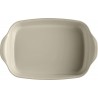 Zie dia Rechthoekige Ovenschaal Medium 36x23 cm Argile Gebroken Wit