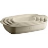 Zie dia Rechthoekige Ovenschaal Medium 36x23 cm Argile Gebroken Wit