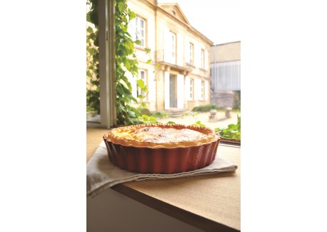 Keramische Taartvorm 24x5 cm Rood Grand Cru