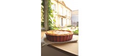 Tourtière Céramique 24x5 cm Rouge Grand Cru
