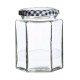 Bocal Hexagonal en Verre avec Couvercle 280 ml