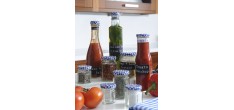 Glazen Zeshoekige Bokaal met Schroefdeksel 280 ml