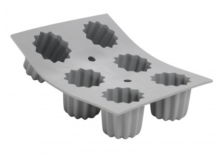 Elastomoule Moule Silicone à 6 Cannelés