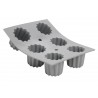 Zie dia Elastomoule Siliconen Bakvorm 6 Canelés-vorm