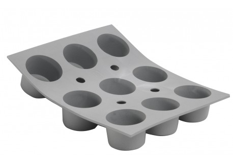 Elastomoule Moule Silicone à 9 Mini-Muffins