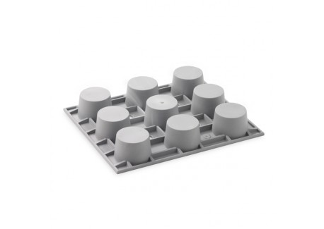 Elastomoule Moule Silicone à 9 Mini-Muffins