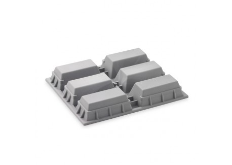Elastomoule Moule Silicone à 6 Cakes