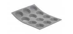 Elastomoule Moule Silicone à 12 Tartelettes Rondes