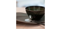 Goa Set Couverts 75 pcs Brossé Manche Noir + Coffret en Bois