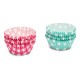 Papieren Cupcake Vormpjes Stippen/Vierkantjes 200 dlg 5 cm