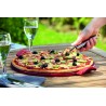 Zie dia Ronde pizzasteen 37 cm Vuurvast Keramiek Zwart Fusain