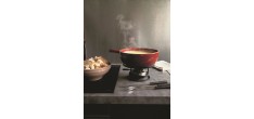 Service à Fondue Traditionnel 2,5 L Rouge Grand Cru