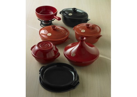 Service à Fondue Traditionnel 2,5 L Rouge Grand Cru