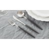 Voir la slide Goa Set Couverts 130 pcs Brossé Manche Noir + Coffret en Bois