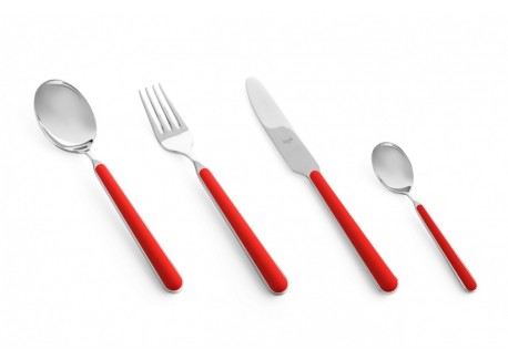 Fantasia Millenium Couverts 24 pcs Rouge Nuovo Corallo