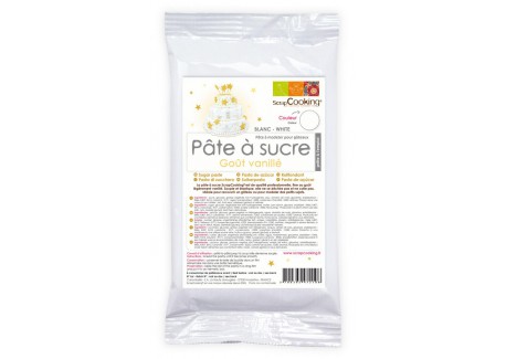 Pâte à Sucre Blanche Gout Vanille 500g