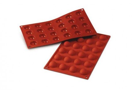 Moule en Silicone 24 Demi-Sphères 3 cm