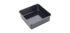 Moule Carré Acier Anti-adhésif sans PFAS 20x20x8 cm