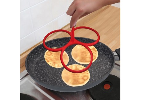 Silicone Blinivorm voor 3 Blini's