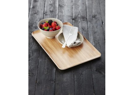 Rechthoekig Dienblad Houtkleur 39x27 cm