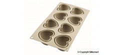 3D Siliconen Bakvorm Hartjes Cuoricino
