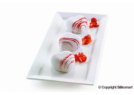 3D Siliconen Bakvorm Hartjes Cuoricino