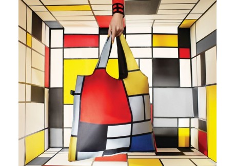 Sac Réutilisable Pliable Museum Collection Mondrian Composition de Rou