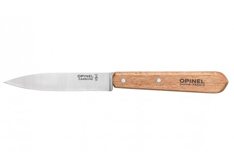 Couteau Office N°102 Lame Carbone Manche en Hêtre 2 pcs