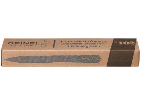 Officemes N°102 Carbon Lemmet Beukenhout Handvat 2 dlg
