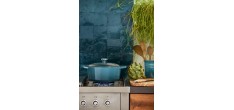 Cocotte Fonte Signature Ovale 6,3 L Bleu Deep Teal (31 cm)