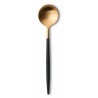 Voir la slide Goa Set Couverts 24 pcs Or Brossé Manche Noir + Coffret en Bois