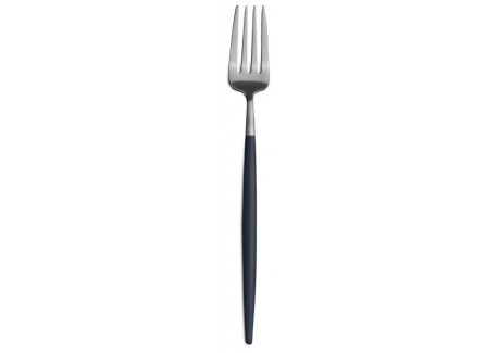 Goa Set Couverts 24 pcs Brossé Manche Bleu + Coffret en Bois