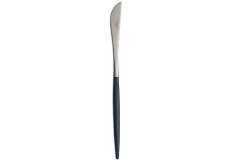 Goa Set Couverts 24 pcs Brossé Manche Bleu + Coffret en Bois