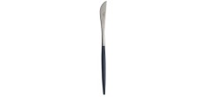 Goa Set Couverts 24 pcs Brossé Manche Bleu + Coffret en Bois