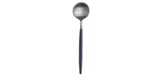 Goa Set Couverts 24 pcs Brossé Manche Bleu + Coffret en Bois