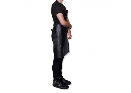 Amazing Aprons Classics Keukenschort Leer Zwart