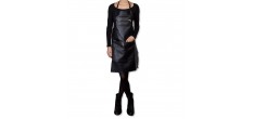 Amazing Aprons Classics Keukenschort Leer Zwart