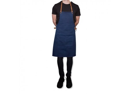 BBQ Canvas Keukenschort Blauw Dark Blue