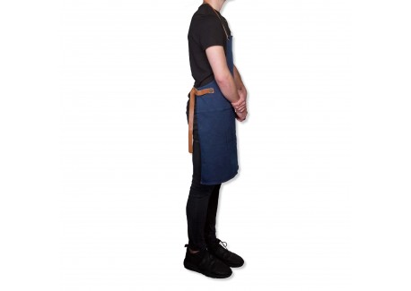 BBQ Canvas Keukenschort Blauw Dark Blue