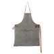 BBQ Canvas Keukenschort Grijs-Groen Grey-Green