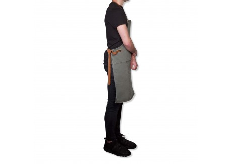 BBQ Canvas Keukenschort Grijs-Groen Grey-Green