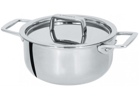 Castel'pro 5 Les Minis Casserole en Inox Brillant 10 cm avec Couvercle