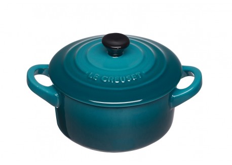 Rond Mini Stoofpotje 25 cl Deep Teal Blauw (10 cm)