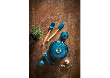 Rond Mini Stoofpotje 25 cl Deep Teal Blauw (10 cm)