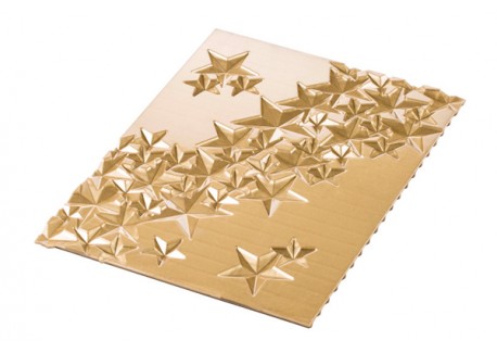 Stijve mal + 3D Siliconenblad  Starlight Log